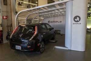 Battery-swapping company Ample received an investment from Shell Ventures in 2018