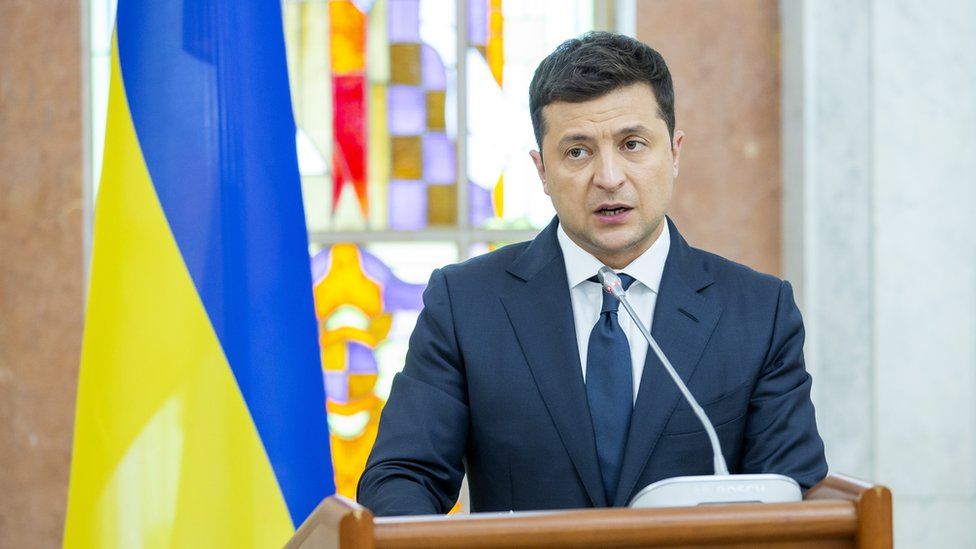 Ukraine's President Volodymyr Zelensky