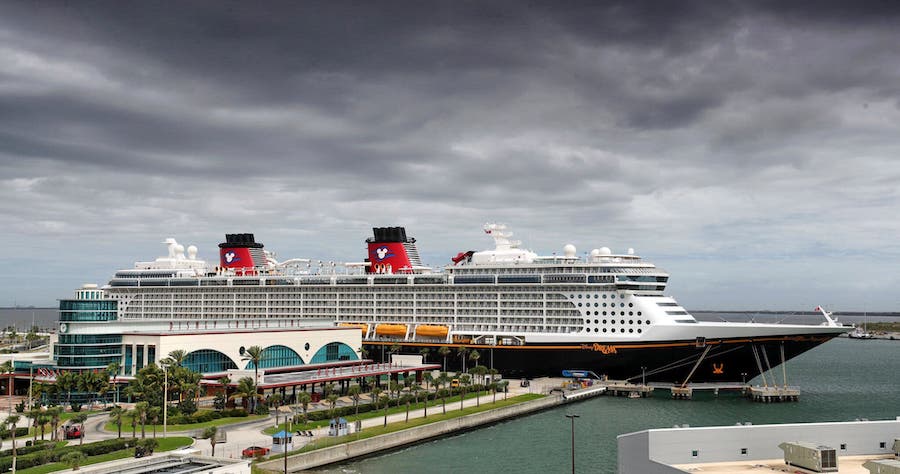 The Disney Dream, docked in Port Canaveral