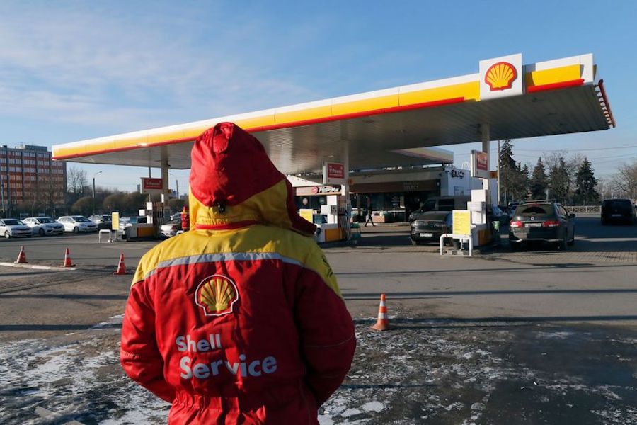 Shell gas station in St. Petersburg