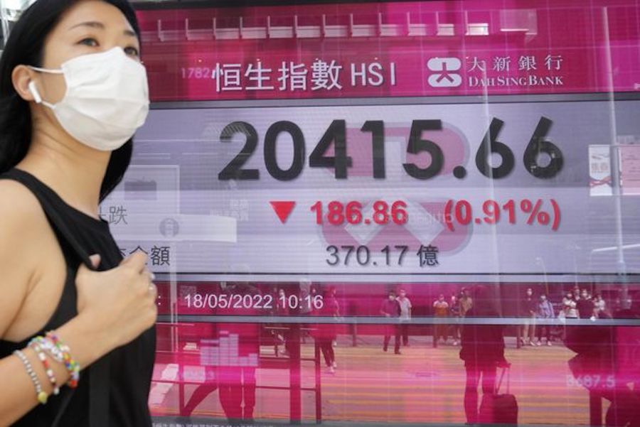 Hong Kong, stocks of Chinese