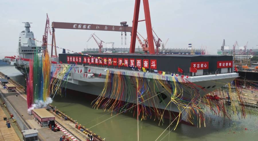 China third aircraft carrier Fujian