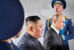 Kim Jong-un with President Vladimir V. Putin