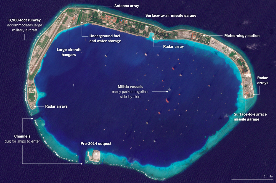 Китайська військова база на рифі Мічіф