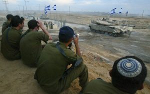 Israeli troops withdrawing from the Gaza Strip in 2005