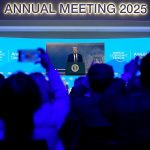 President Trump spoke by video to the World Economic Forum in Davos