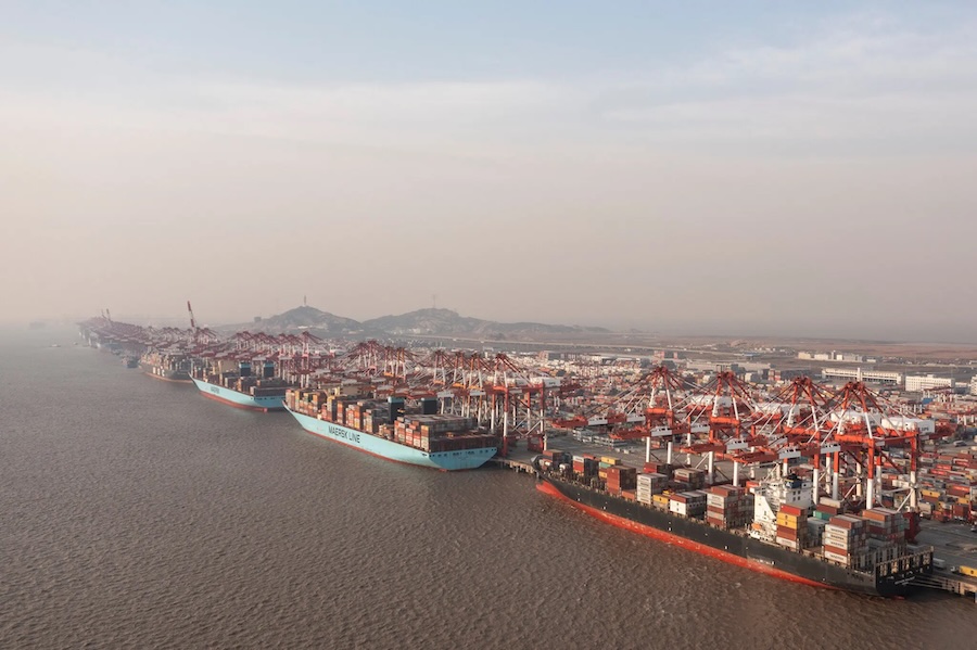 Yangshan Port near Shanghai