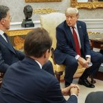 Trump in the Oval Office with Mark Rutte