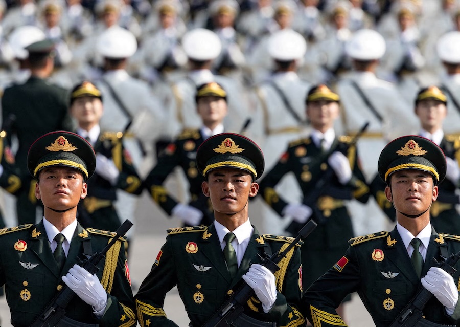 Soldiers of the People's Liberation Army (PLA) of China