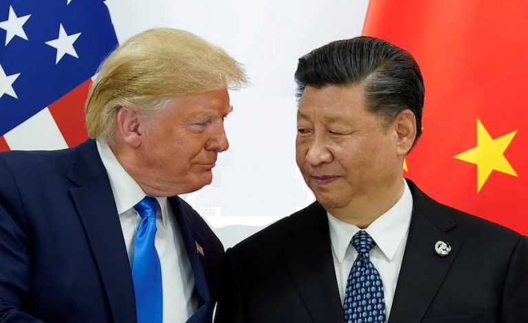 U.S. President Donald Trump meets with China's President Xi Jinping