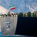 super tanker hosting an Iranian flag