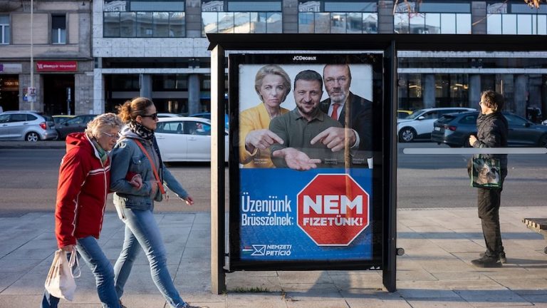 Hungary begins to vote- Orbán and Magyar копія