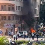 Blasts rock Damascus during Macron visit