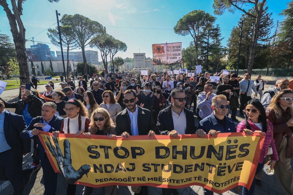 albamia protests 2026